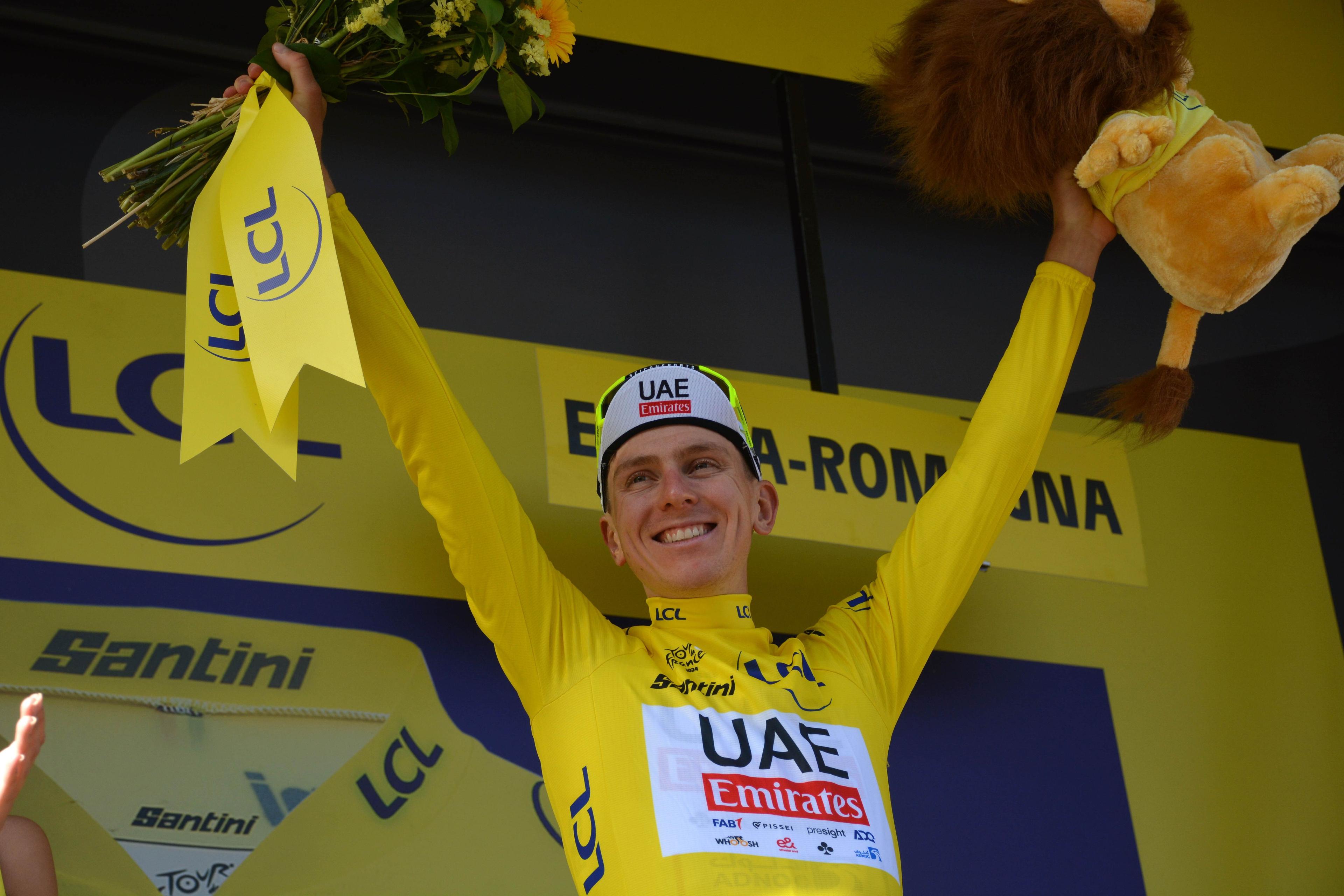 Tour de France 2024 Tadej Pogacar Yellow Jersey